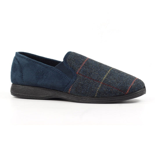 Lazy Dogz Harrison Navy Slippers