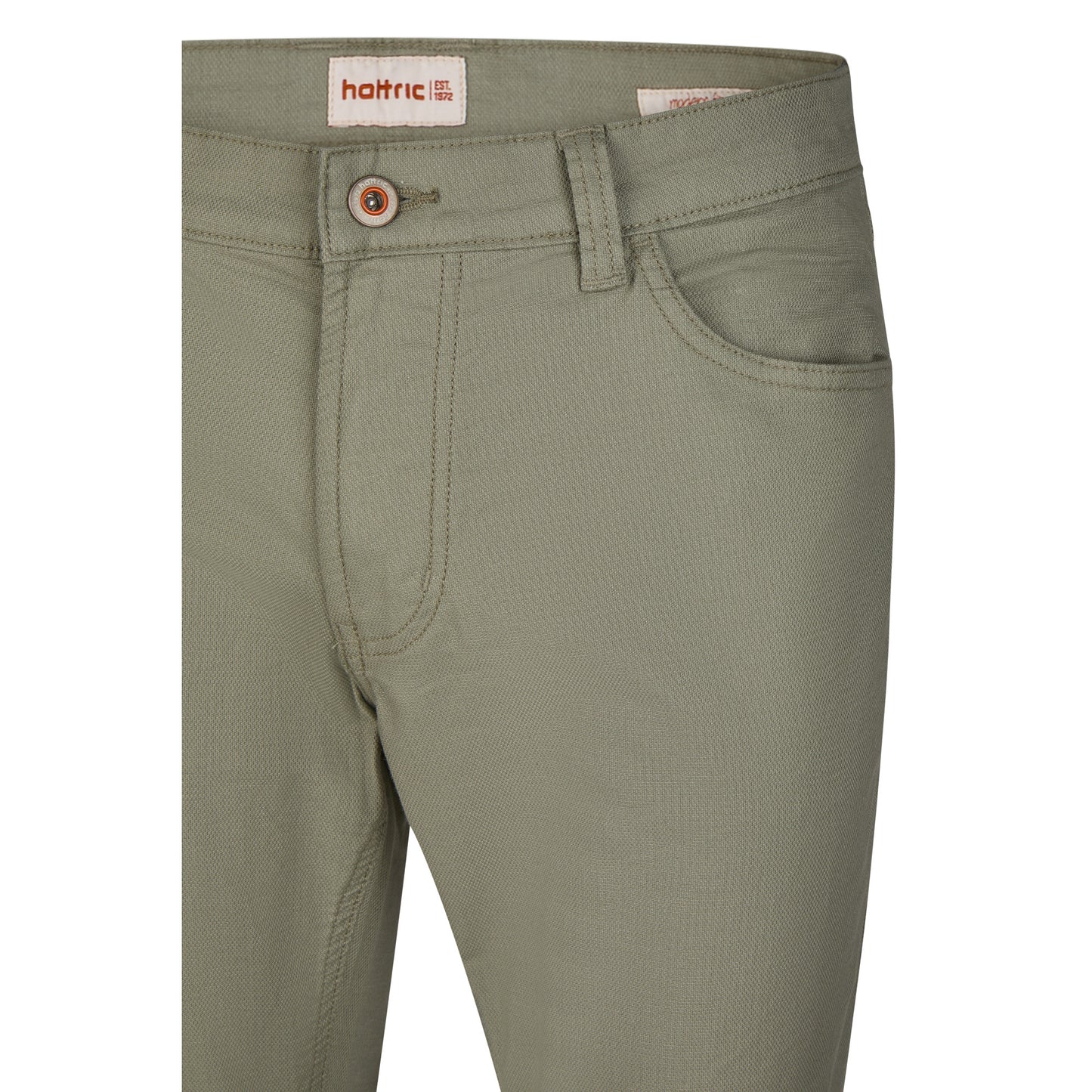 Hattric 688455 7367 32 Green Chinos