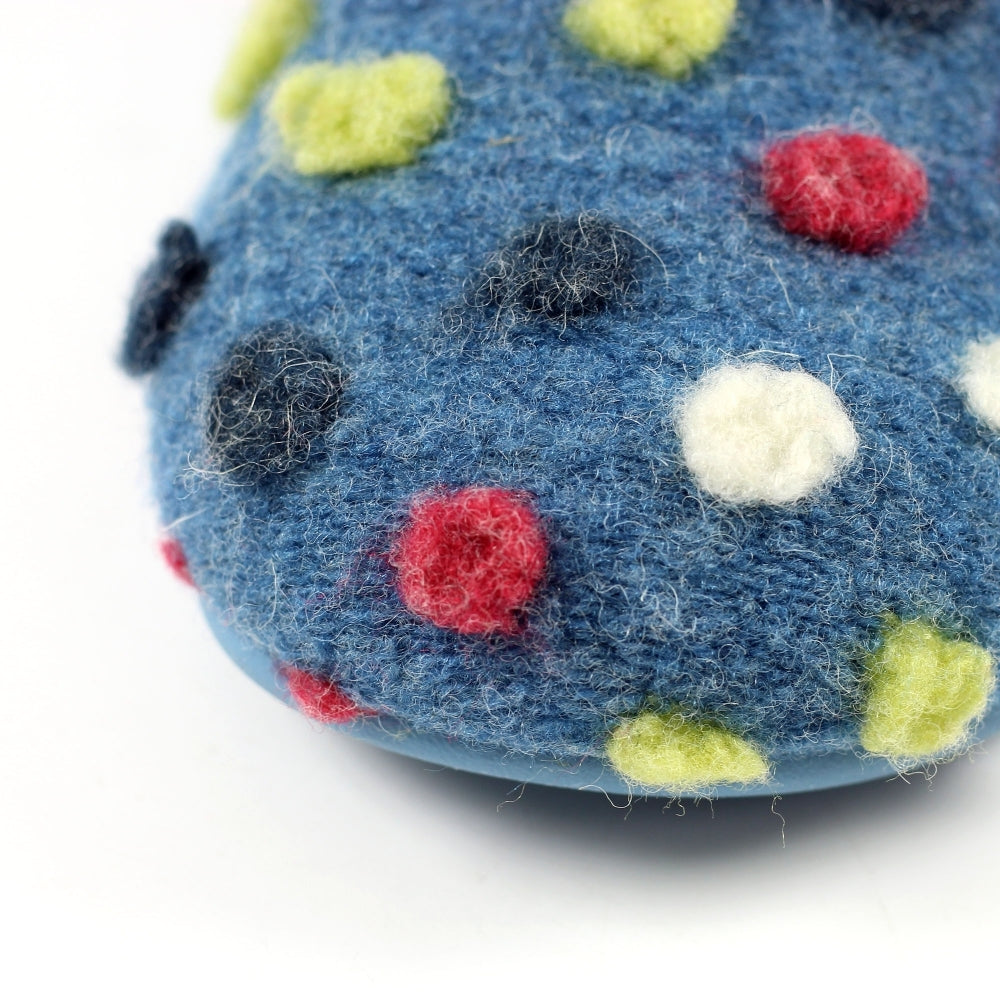 Lunar Helix Mid Blue With Multi Spots Slipper