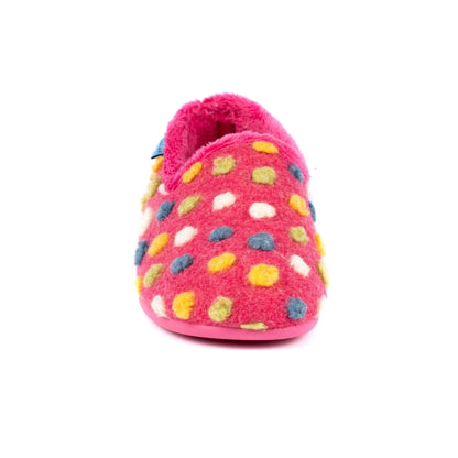 Lunar Helix Pink With Multi Spots Slipper