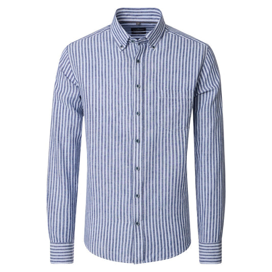Casa Moda 126130540 100 Blue Long Sleeve Casual Shirt