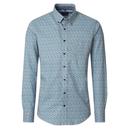 Casa Moda 126132490 100 Blue Casual shirt