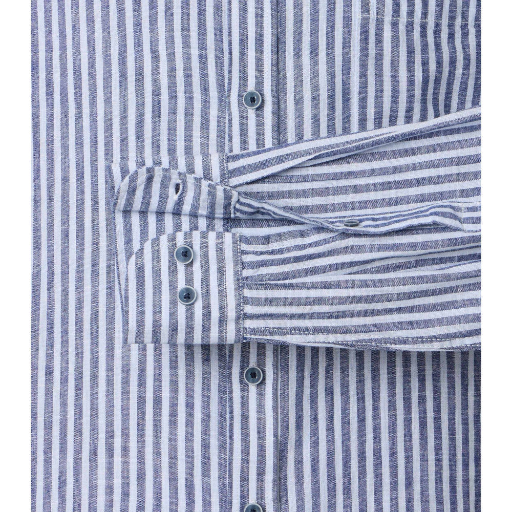 Casa Moda 126130540 100 Blue Long Sleeve Casual Shirt