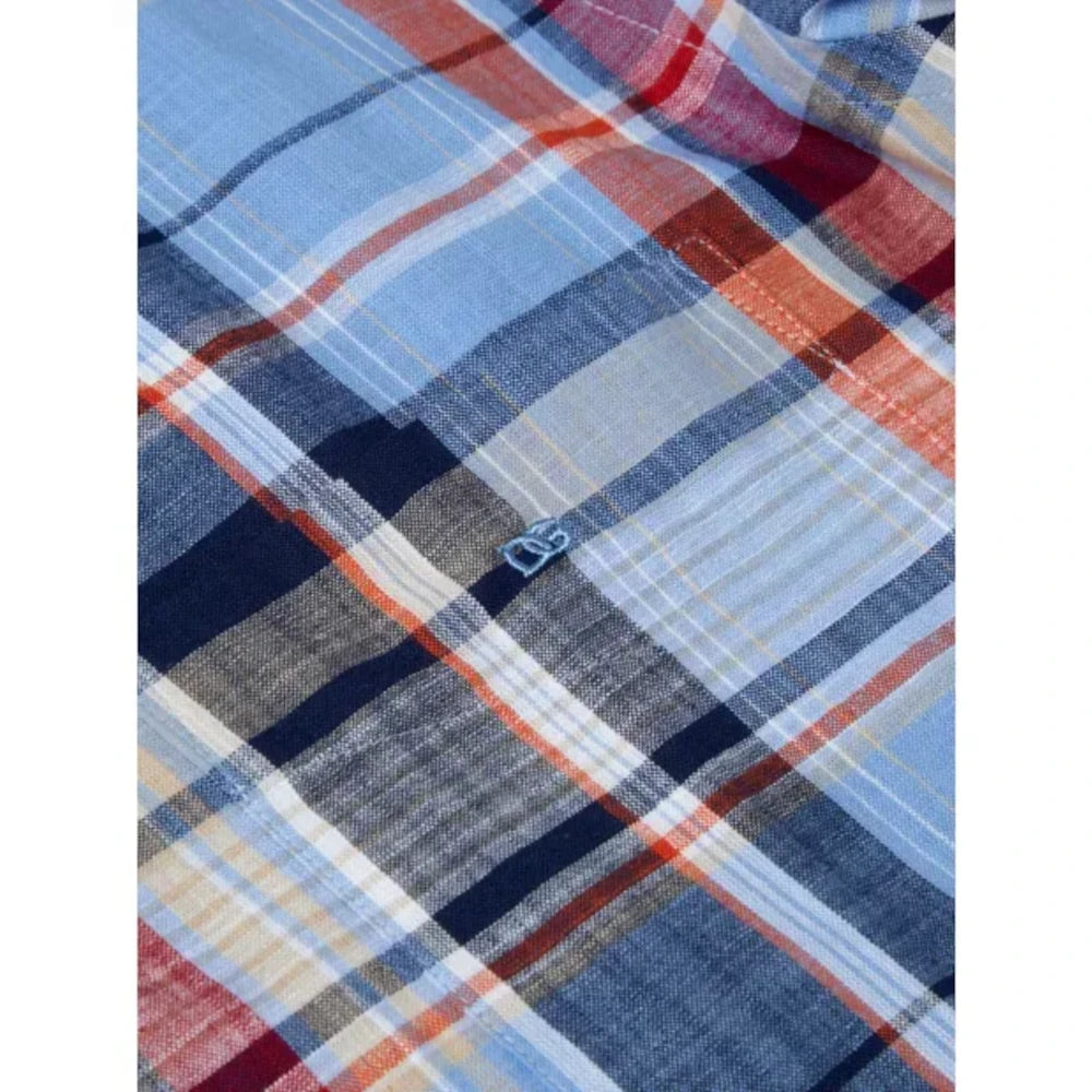 Drifter 14721SS 23 Blue Short Sleeve Casual Shirt
