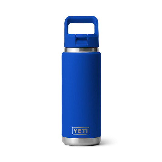 YETI Rambler 26 oz Bottle with Colour Straw Cap Royal Blue