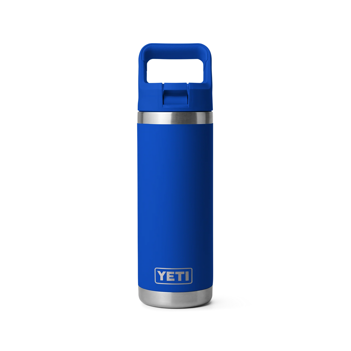 YETI Rambler 18 oz Bottle with Colour Straw Cap Royal Blue