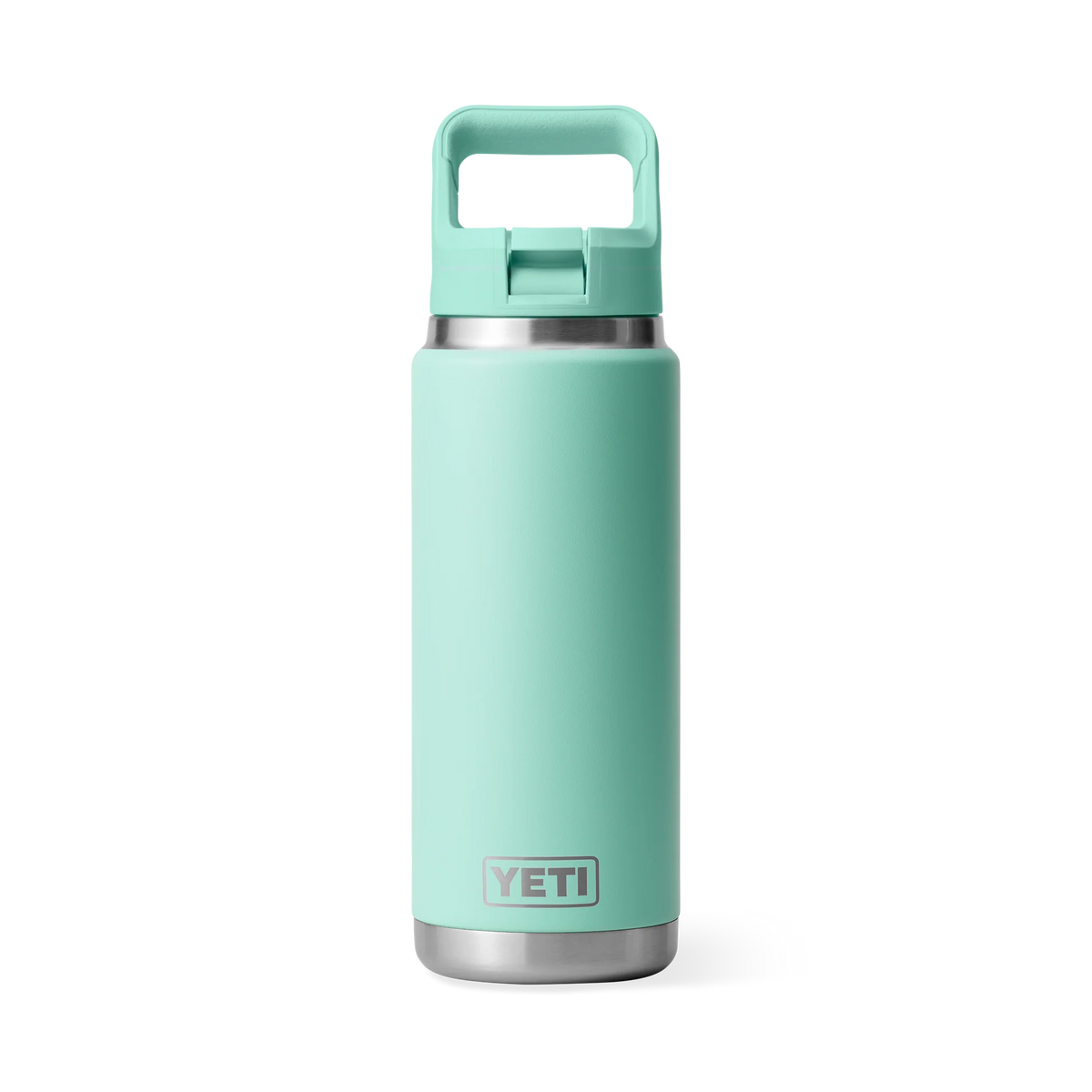 YETI Rambler 26 oz Bottle with Colour Straw Cap Seafoam