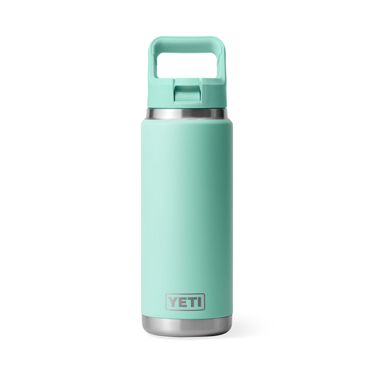 YETI Rambler 26 oz Bottle with Colour Straw Cap Seafoam
