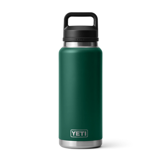 YETI Rambler 36 oz Bottle with Chug Cap Black Forest Green