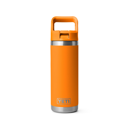 YETI Rambler 18 oz Bottle with Colour Straw Cap King Crab