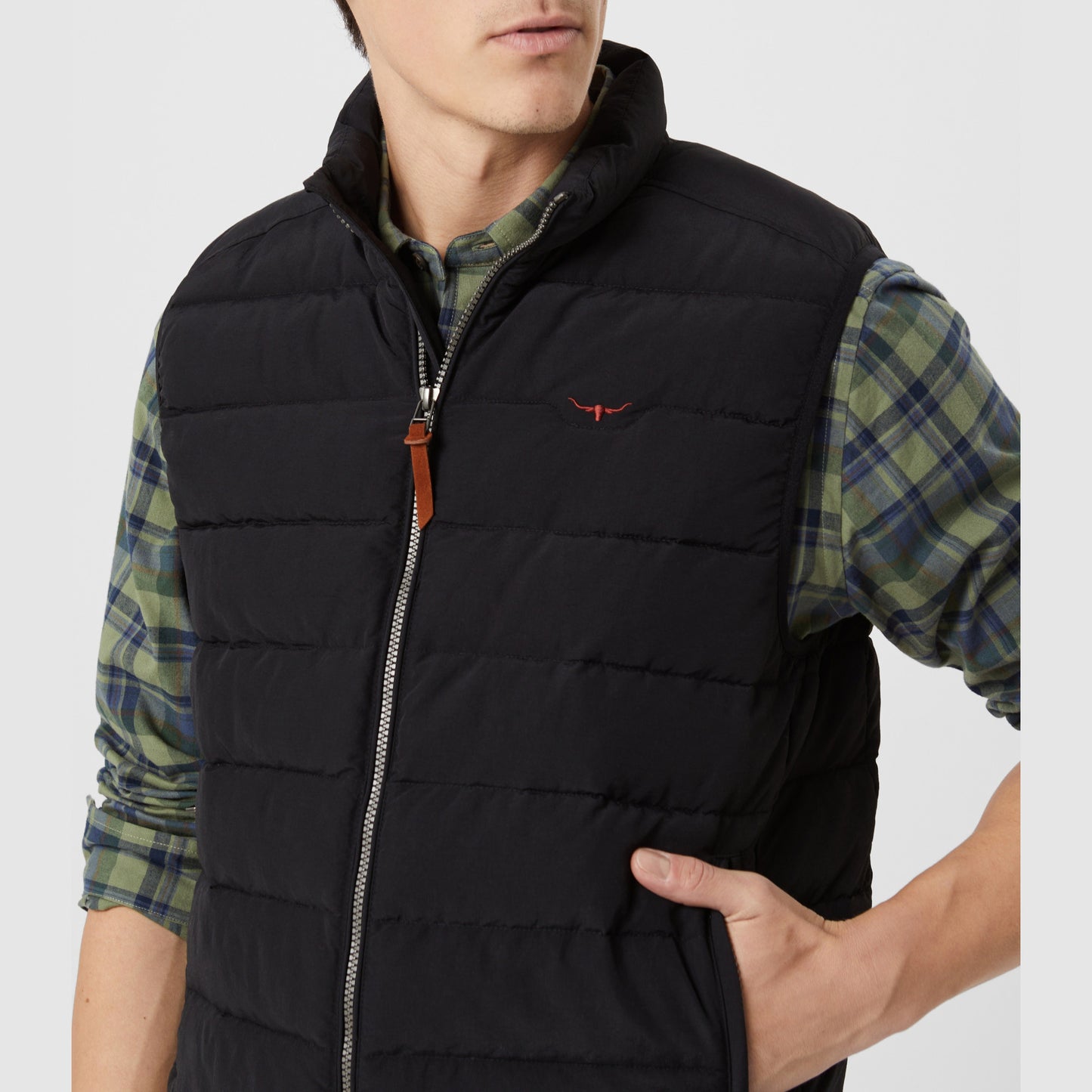 RM Williams Rydal Black Padded Vest