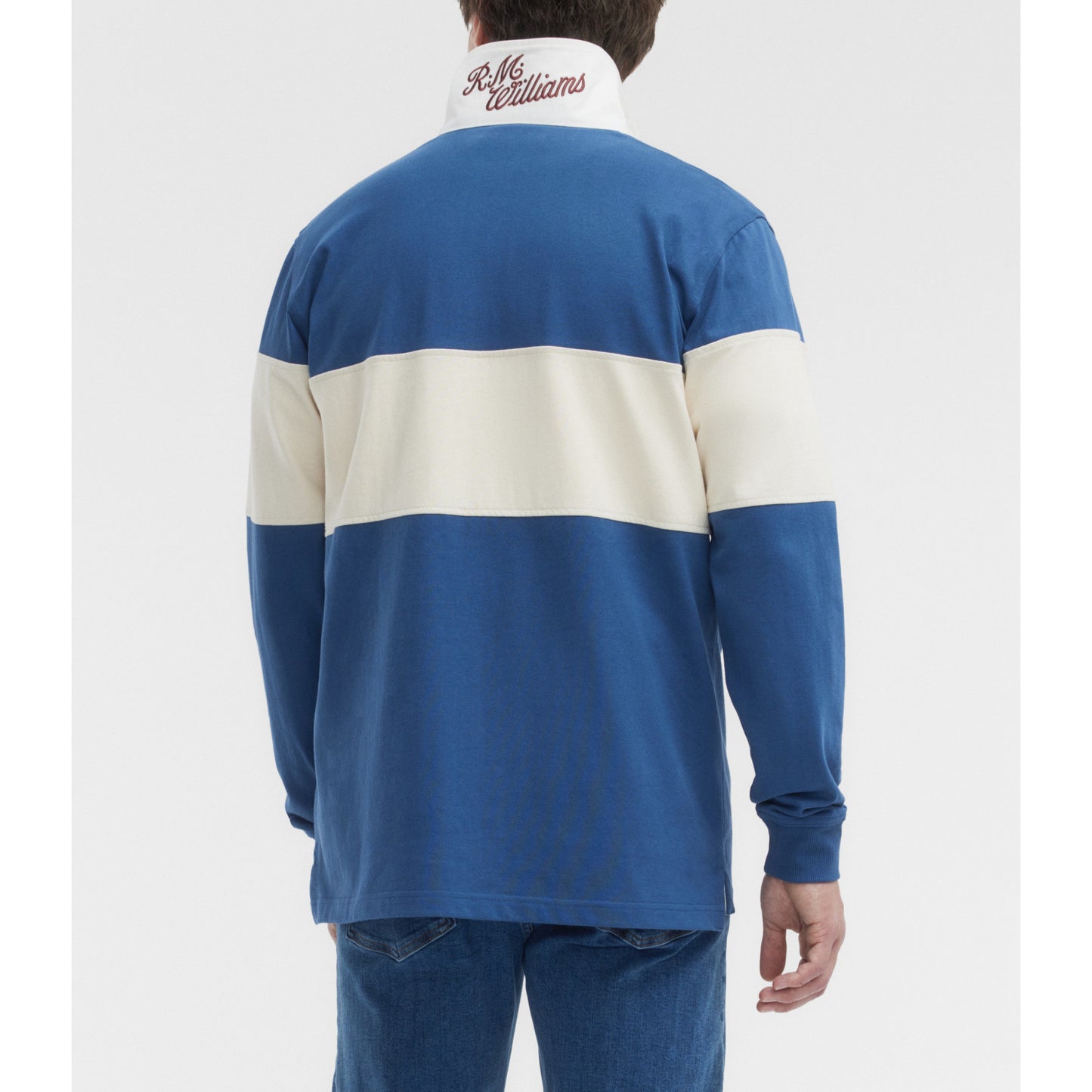 RM Williams Heritage Panel Mid Blue Rugby