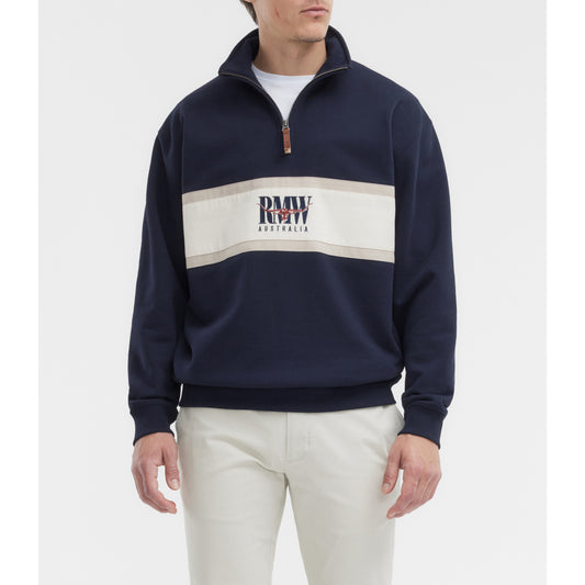 RM Williams Classic RMW Navy 1/4 Zip
