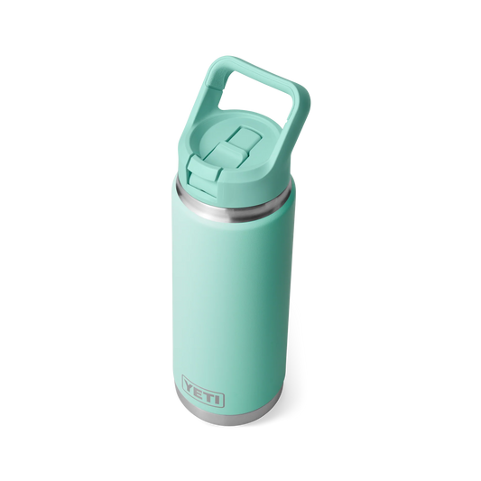 YETI Rambler 26 oz Bottle with Colour Straw Cap Seafoam