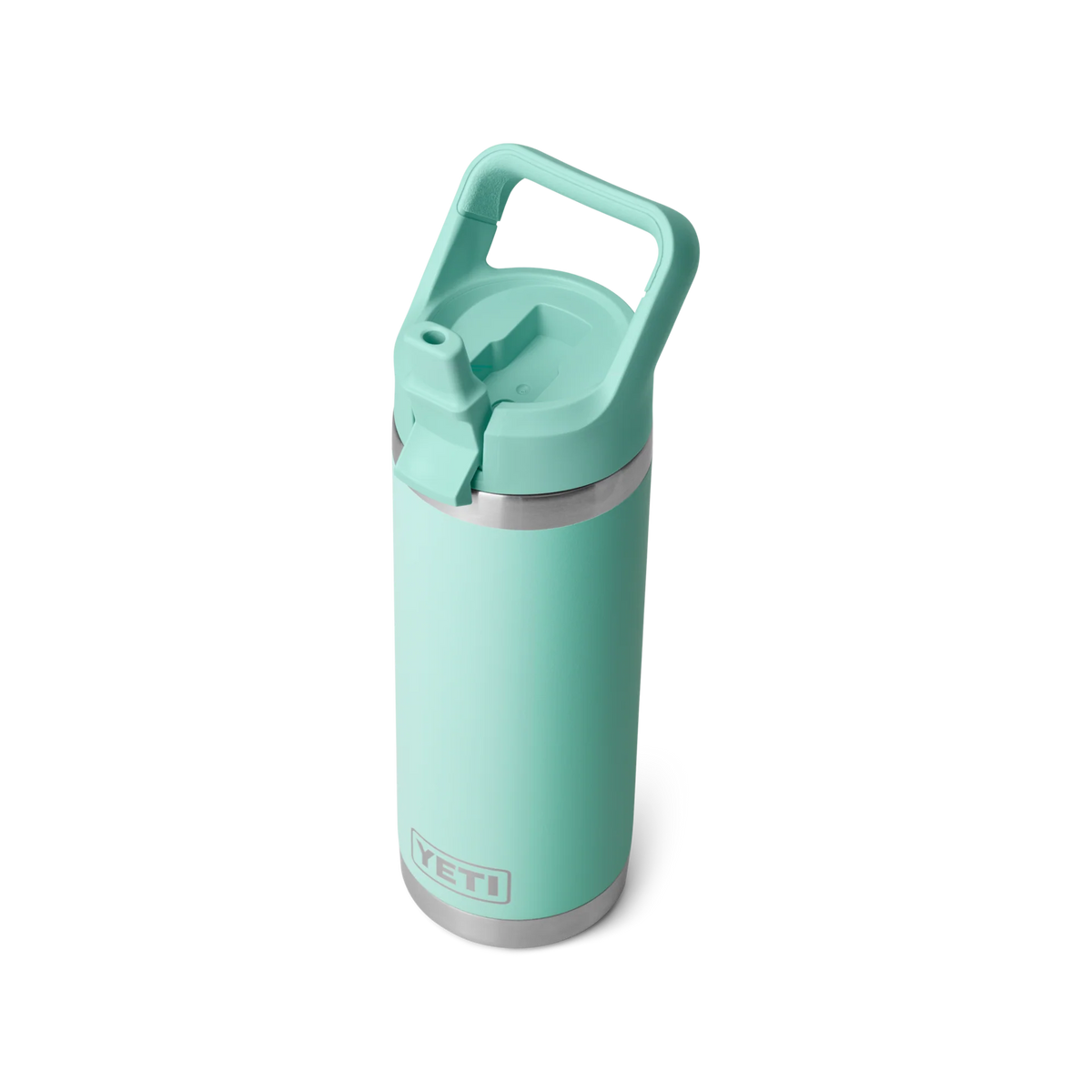 YETI Rambler 18 oz Bottle with Colour Straw Cap Seafoam