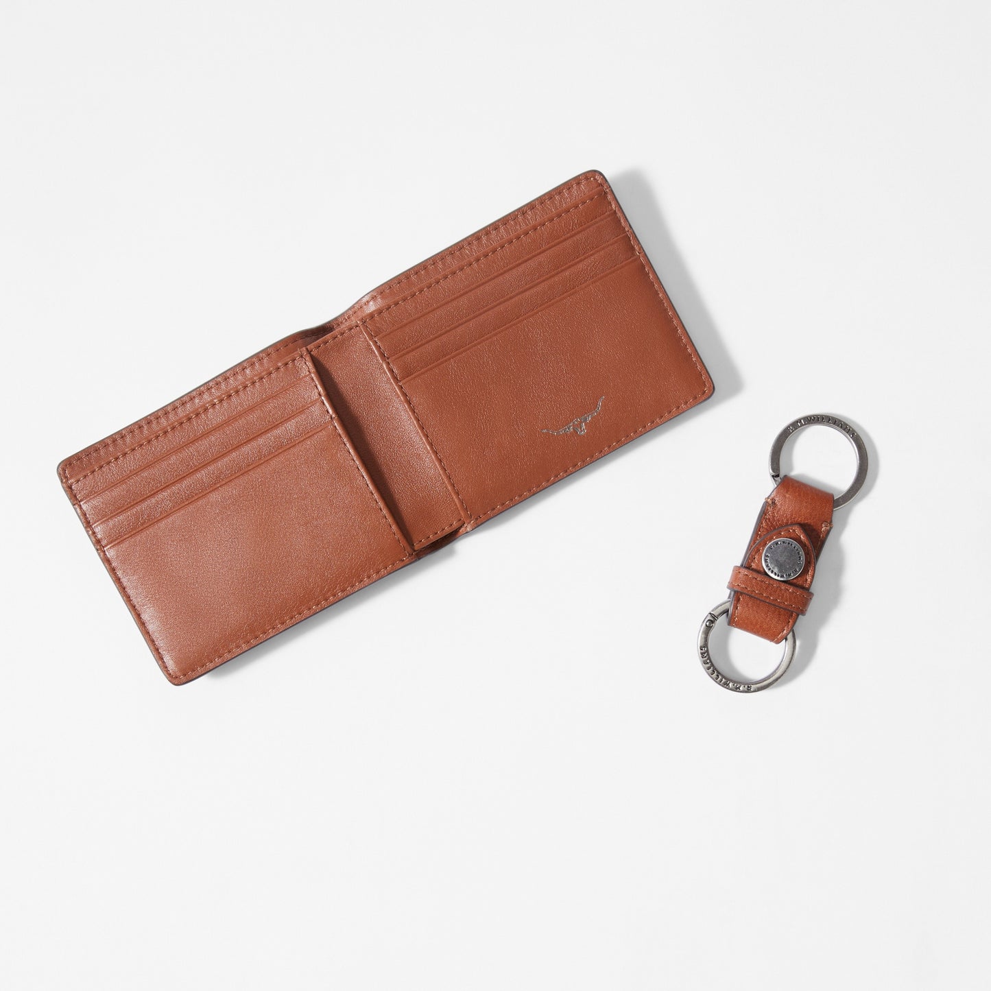 RM Williams Tan Wallet and Keyring Gift Set