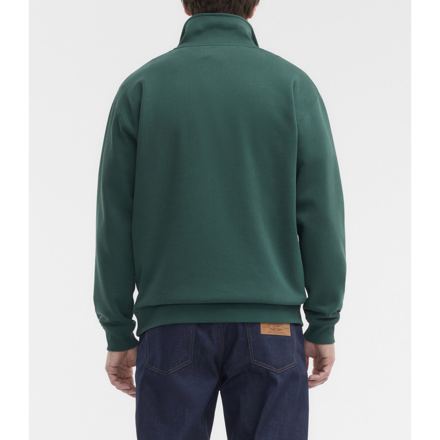 RM Williams Mulyungarie Pine 1/4 Zip Sweatshirt