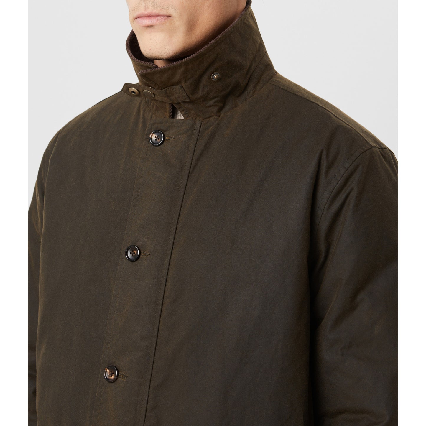 RM Williams Alberton Dark Khaki Waxed Jacket