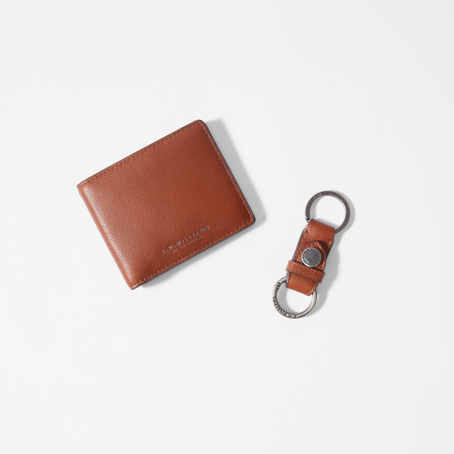 RM Williams Tan Wallet and Keyring Gift Set