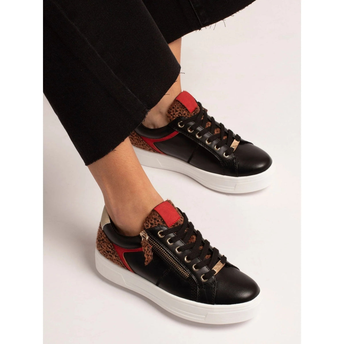 Lunar Presley Black Trainer Black