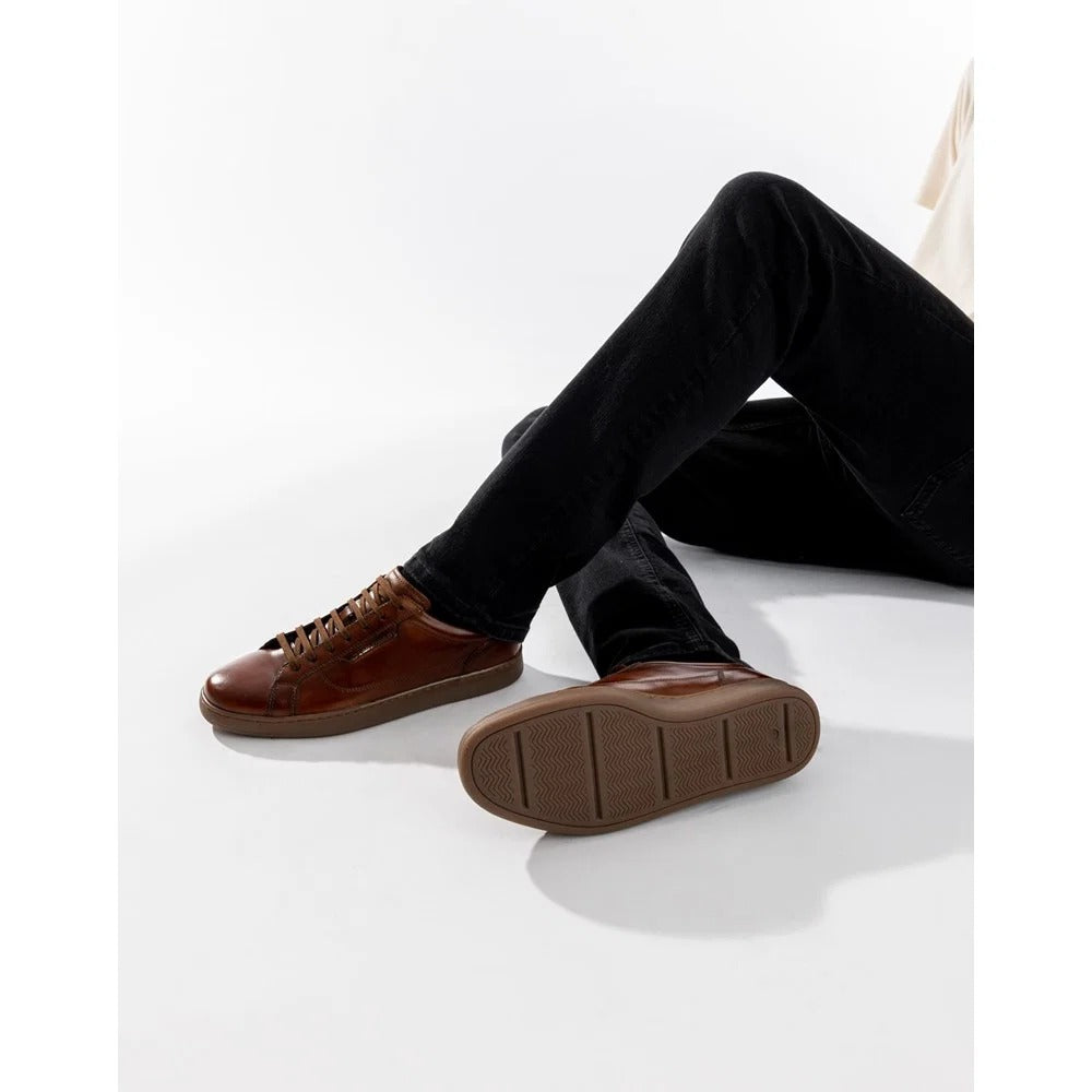 Base London Zammo Wax Tan Trainers