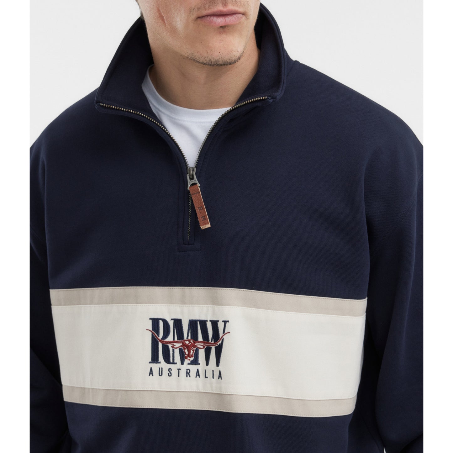 RM Williams Classic RMW Navy 1/4 Zip