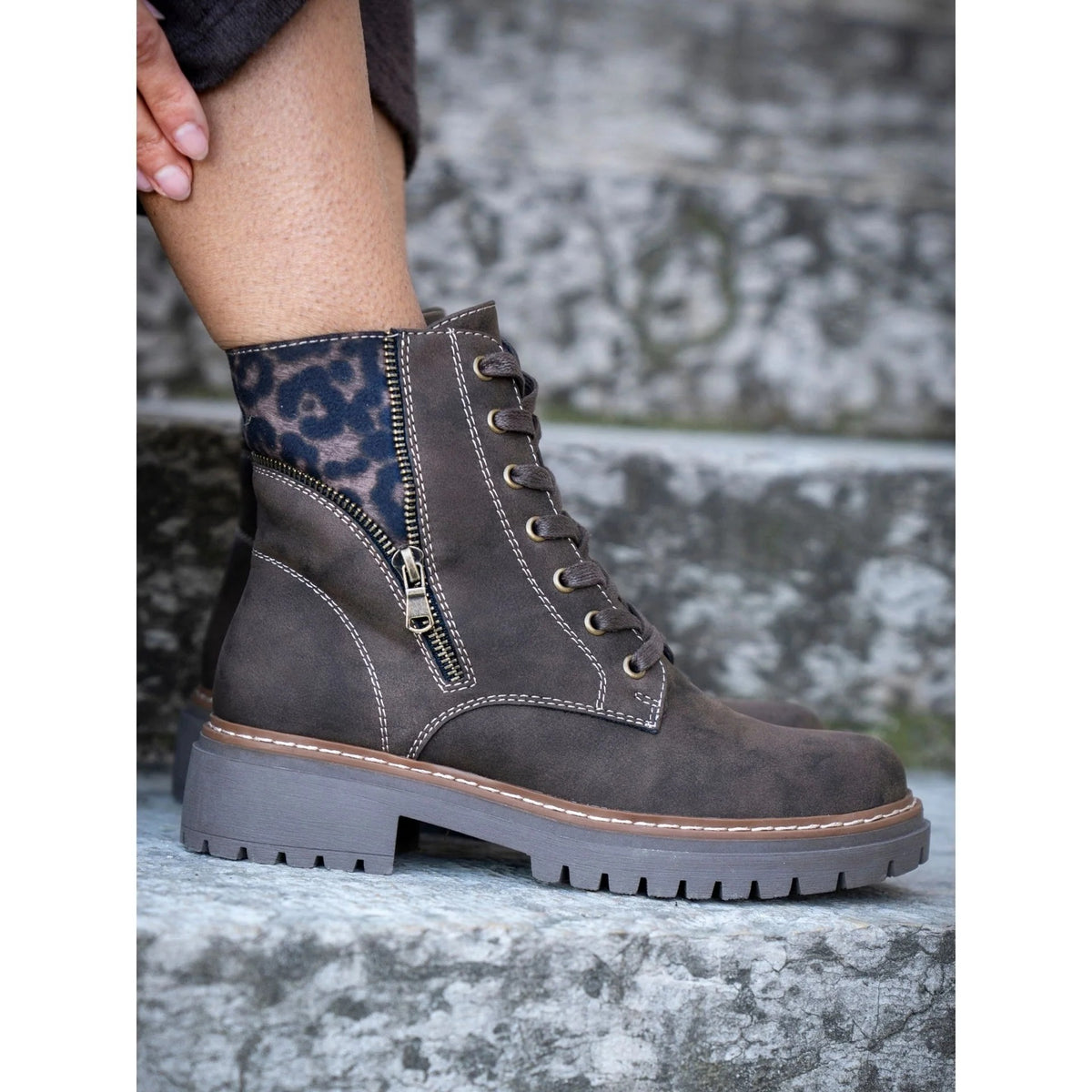 Lunar Georgina Brown Ankle Boot Brown