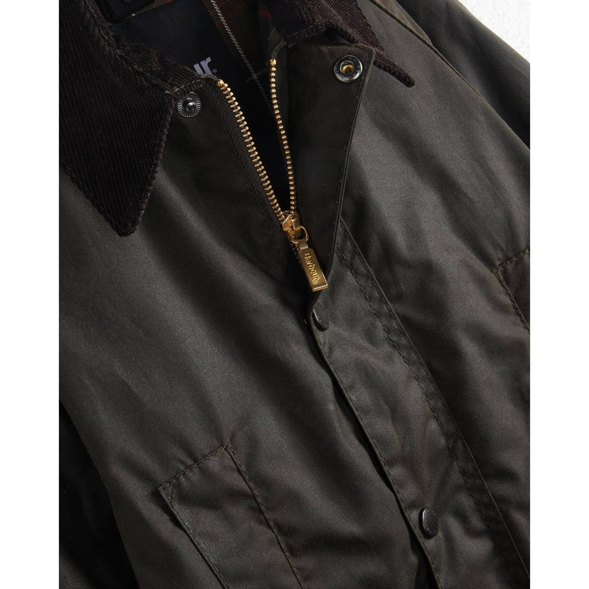 Barbour Boys Beaufort Wax Jacket Olive