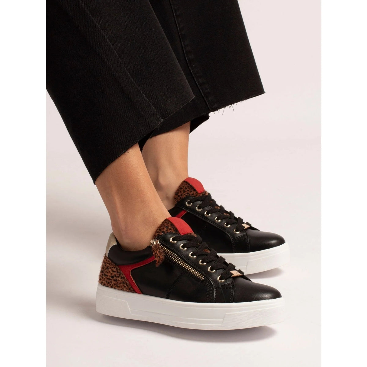 Lunar Presley Black Trainer Black
