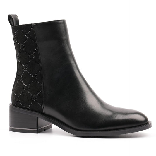 Lunar Yvonne Black Ankle Boot Black