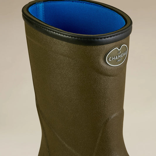 Le Chameau Country Cross Neoprene Chameau Green Wellington Boots