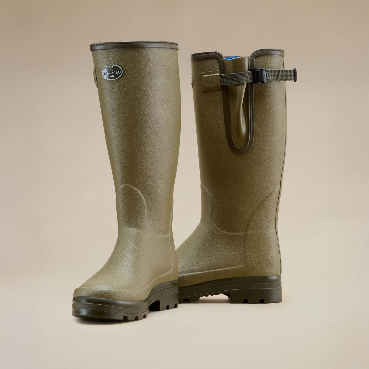 Le Chameau Vierzonard Neoprene Iconic Green Wellington Boots
