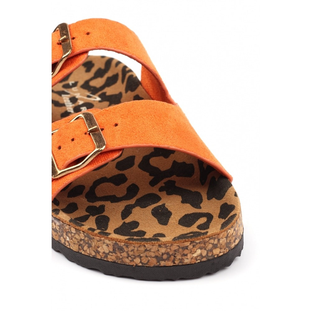 Lunar Pecan Orange Sandals