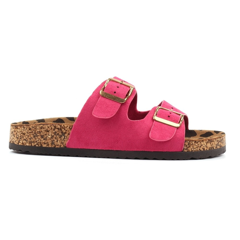 Lunar Pecan Fuchsia Sandals