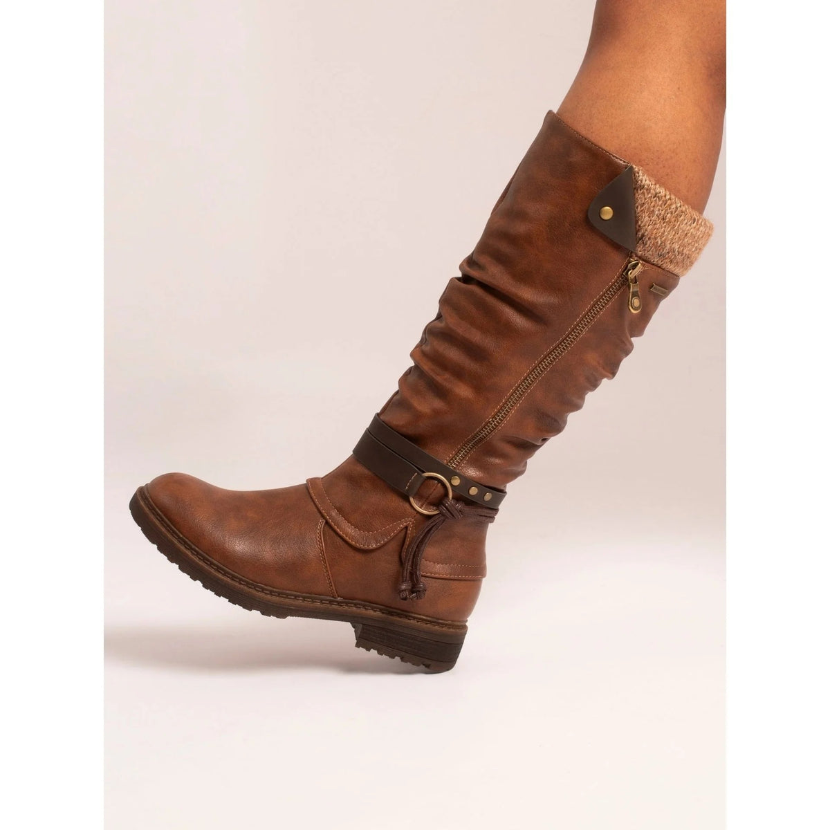 Lunar Melinda Tan Waterproof Fur Lined Long Boot Tan