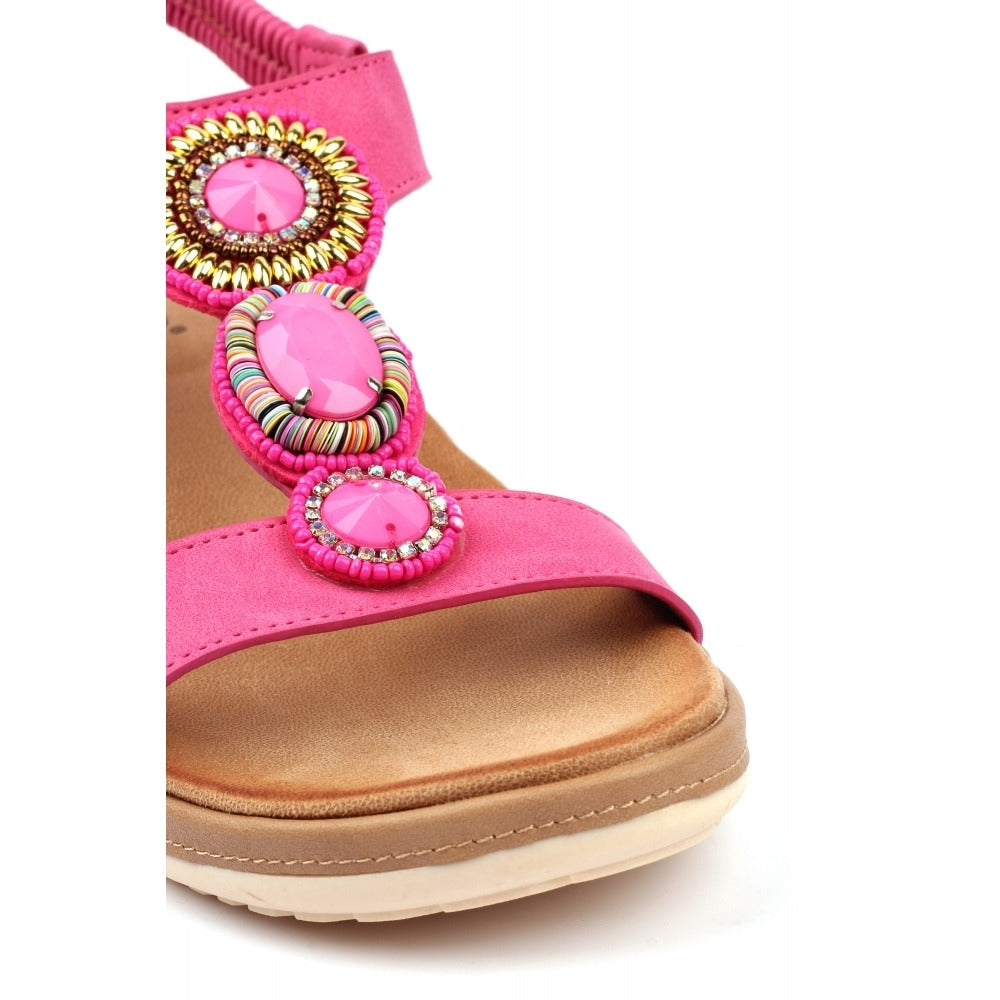 Lunar Kay Fuchsia Sandals