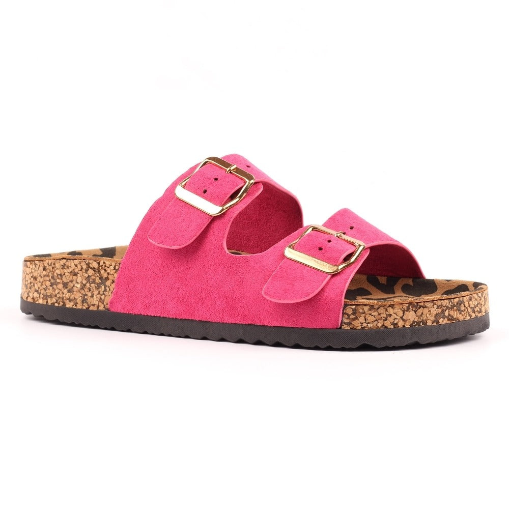 Lunar Pecan Fuchsia Sandals