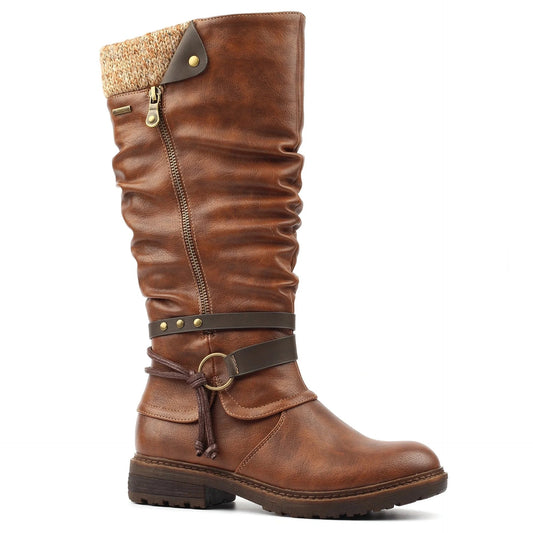 Lunar Melinda Tan Waterproof Fur Lined Long Boot Tan