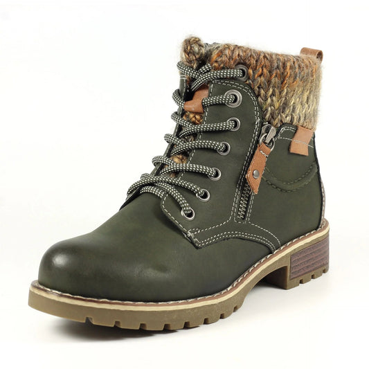 Lunar Millie Olive Waterproof Boot Olive
