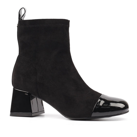 Lunar Myra Black Ankle Boot Black
