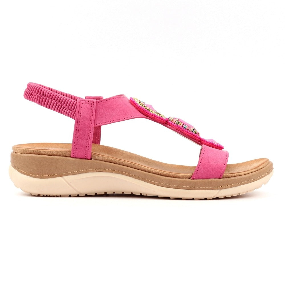 Lunar Kay Fuchsia Sandals