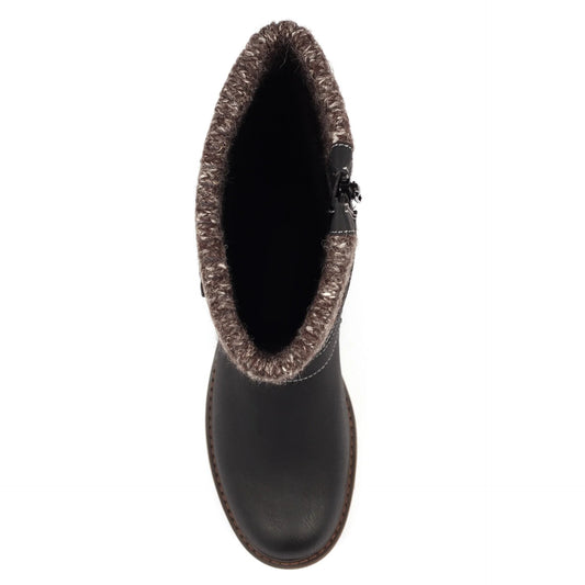 Lunar Peyton Black Waterproof Long Boot Black