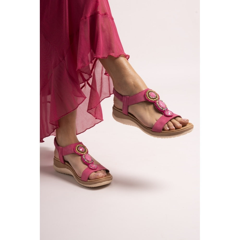 Lunar Kay Fuchsia Sandals