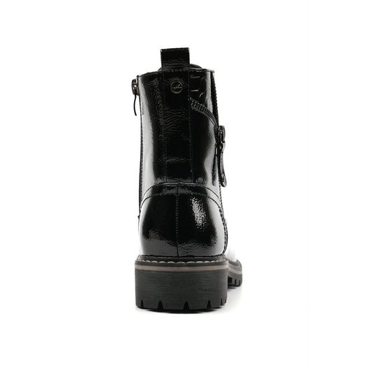 Lunar Allison Black Patent Ankle Boot Black