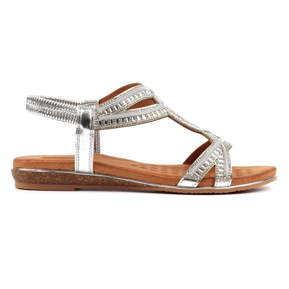 Lunar Carrie Silver Sandals