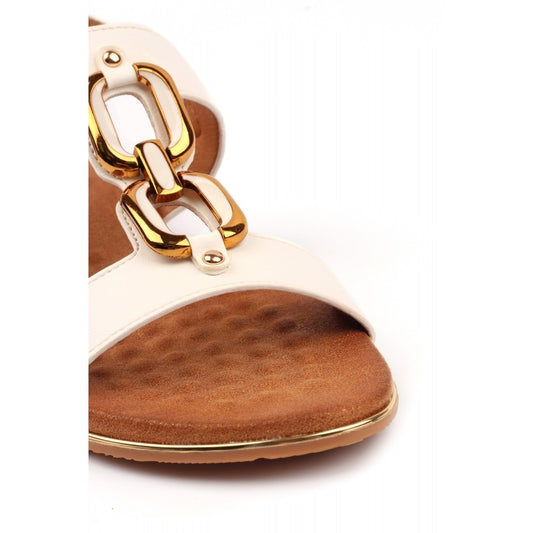 Lunar Darcy White Sandals