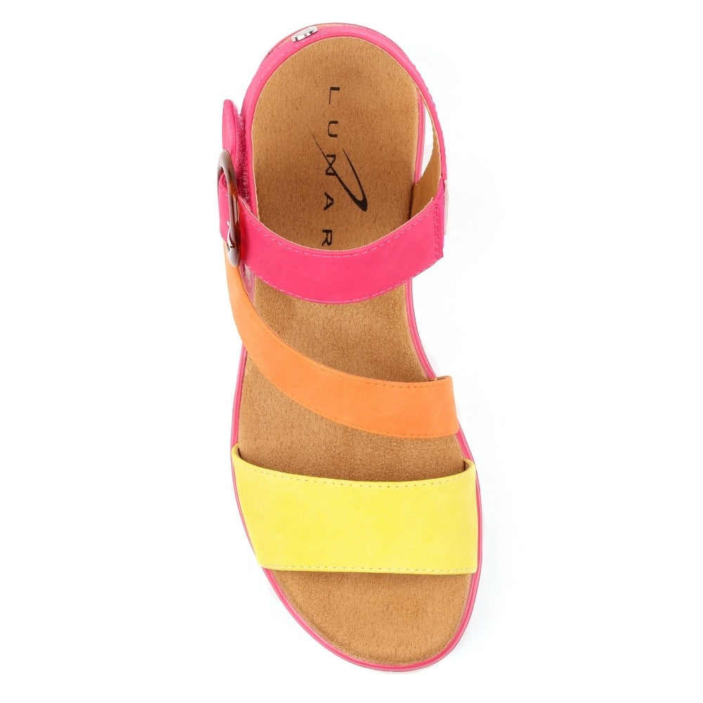 Lunar Issy Fuchsia Sandals