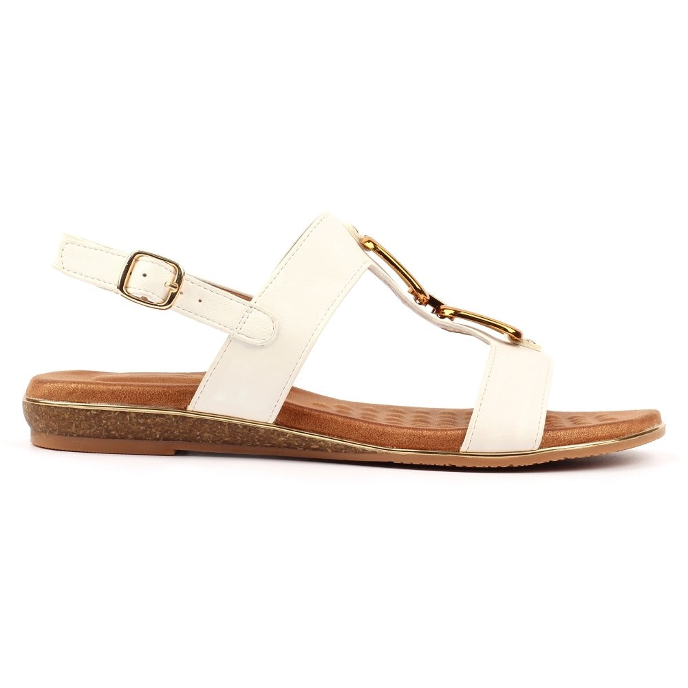 Lunar Darcy White Sandals