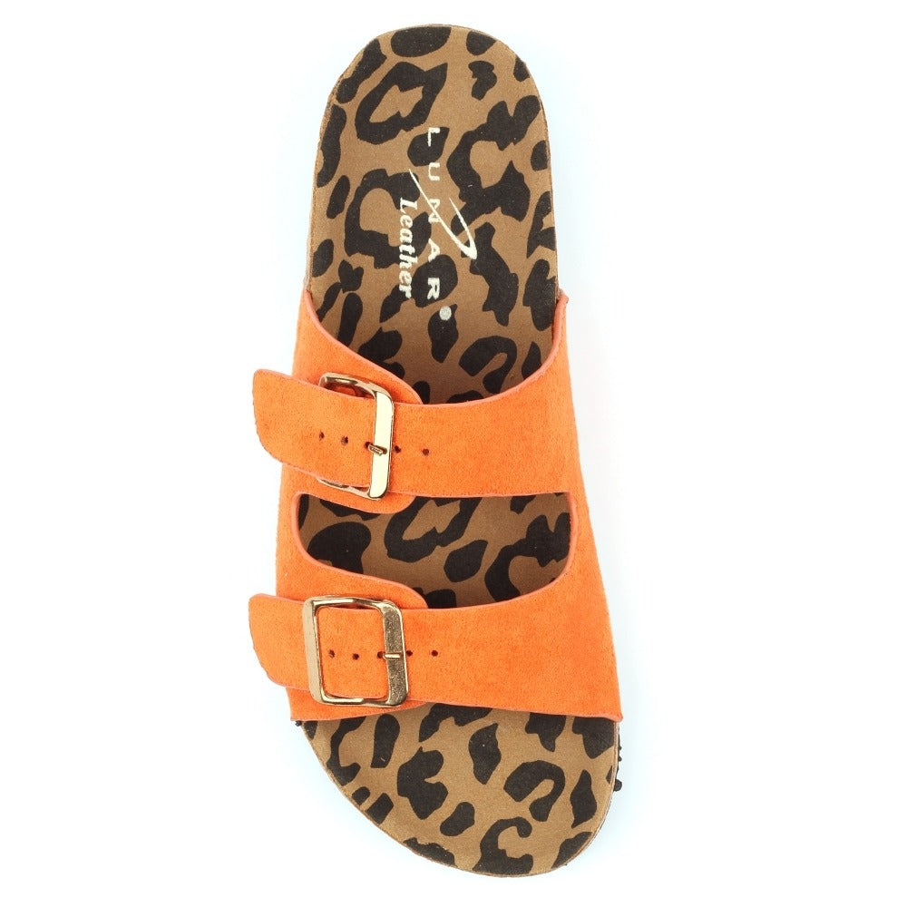 Lunar Pecan Orange Sandals