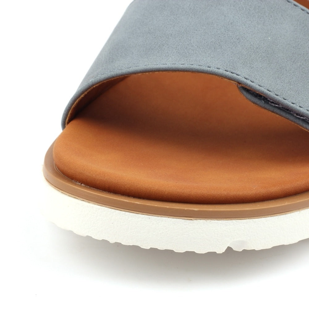 Lunar Gabby Navy Sandals